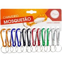 Mosquetão Chaveiro Colorido Camping Trilhas Mochila 12pcs