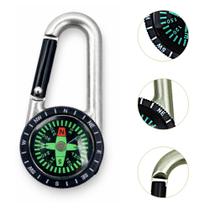Mosquetão com Bússola Integrada Compacto Leve EDC Aventura Outdoor LK033AB