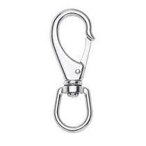 Mosquetao de engate rapido, modelo a3 com destorcedor, em aco inoxidavel aisi 316, para amarracao de capotas e toldos de Mosquetao de engate rapido, modelo a3 com destorcedor, em aco inoxidavel aisi 316, para amarracao de capotas e toldos de