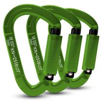 Mosquetão de escalada FVW, pacote com 3 unidades, pesado, 25 KN, certificado pela UIAA Mosquetão de escalada FVW, pacote com 3 unidades, pesado, 25 KN, certificado pela UIAA