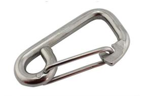 Mosquetão De Pressão 8mm Aço Inox S-2430