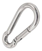 Mosquetão Em Aço Inox 8 Mm Engate Rápido Carga Max 125 Kg Mosquetão Em Aço Inox 8 Mm Engate Rápido Carga Max 125 Kg