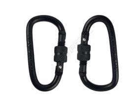 Mosquetão em Alumínio Black Deyu (Até 20kg) - 2 Peças Mosquetão em Alumínio Black Deyu (Até 20kg) - 2 Peças