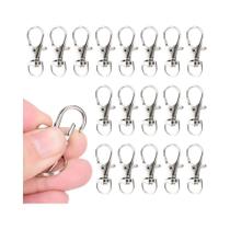 Mosquetão Giratório De Aço Inoxidável Para Chaveiro 25 50 100 200 Peças Fivela De Encaixe Portátil Mosquetão Giratório De Aço Inoxidável Para Chaveiro 25 50 100 200 Peças Fivela De Encaixe Portátil