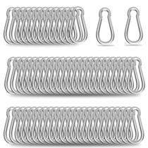 Mosquetão High-PQ M5 Spring Snap Hook 200 unidades de aço galvanizado Mosquetão High-PQ M5 Spring Snap Hook 200 unidades de aço galvanizado