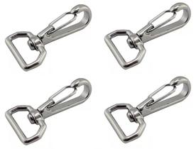 Mosquetão Inox C/ Destorcedor Capota Toldo Barco Kit 4 Mosquetão Inox C/ Destorcedor Capota Toldo Barco Kit 4