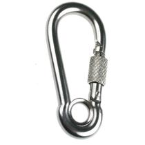 Mosquetão Inox Com Trava 10Mm X 100Mm Com Olhal