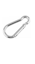 Mosquetão Inox Simples 12m X 140mm Sem Olhal