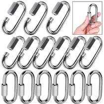 Mosquetão M4 em aço inoxidável Quick Link Lsqurel 304 em forma de D Mosquetão M4 em aço inoxidável Quick Link Lsqurel 304 em forma de D