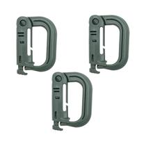 Mosquetão Molle Para Exterior Com Anel De Travamento Tipo D, Fivela De Chaveiro, Fecho ITW Para