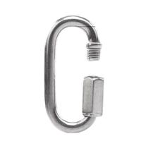 Mosquetão Oval De Aço Inoxidável Com Trava E Elo Rápido Rosqueado Para Conector De Corda De Balanço Mosquetão Oval De Aço Inoxidável Com Trava E Elo Rápido Rosqueado Para Conector De Corda De Balanço