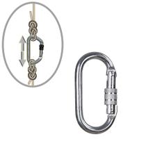 Mosquetão Oval em Aço com Rosca 25kN Quality Fix