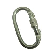 Mosquetão Oval em Aço Fechamento Rosca MULT-5200 Rapel e Alpinismo Mosquetão Oval em Aço Fechamento Rosca MULT-5200 Rapel e Alpinismo