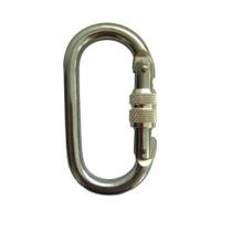 Mosquetão Oval Fechado com Rosca 18mm 25KN Carbografite