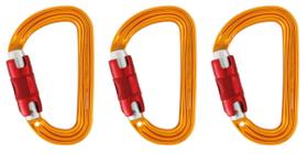 Mosquetão Petzl Sm'D, versátil, leve, compacto, pacote com 3 Mosquetão Petzl Sm'D, versátil, leve, compacto, pacote com 3