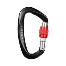Mosquetão Profissional Em Formato D 25KN Com Trava De Rosca Para Escalada, Rapel E Ferramentas EDC Mosquetão Profissional Em Formato D 25KN Com Trava De Rosca Para Escalada, Rapel E Ferramentas EDC