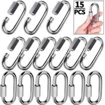 Mosquetão Quick Link Lsqurel 304 em aço inoxidável M6 270 kg Mosquetão Quick Link Lsqurel 304 em aço inoxidável M6 270 kg