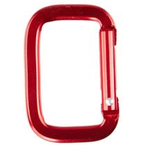 Mosquetão Retangular de Alumínio Craft County 39 mm Vermelho - Pacote com 5 Unidades Mosquetão Retangular de Alumínio Craft County 39 mm Vermelho - Pacote com 5 Unidades