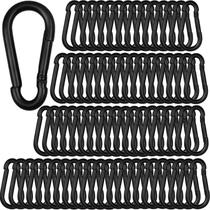 Mosquetão SEUNGCH 100pcs M6 em aço galvanizado preto 60mm