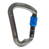 Mosquetão Sideup Aluminio D Trava Rosca Keylock 30kn Ce Nbr Mosquetão Sideup Aluminio D Trava Rosca Keylock 30kn Ce Nbr