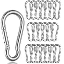 Mosquetão Snap Hook Acrux7 com mola de aço inoxidável, pacote com 20 mosquetões M8 Mosquetão Snap Hook Acrux7 com mola de aço inoxidável, pacote com 20 mosquetões M8