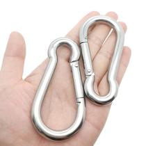 Mosquetão Spring Snap Hook MYYZMY 304 em aço inoxidável 10 cm Mosquetão Spring Snap Hook MYYZMY 304 em aço inoxidável 10 cm