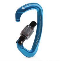 Mosquetão Super Blue Alumínio D Trava Rosca Sistema Keylock 26KN Azul Usclimb Mosquetão Super Blue Alumínio D Trava Rosca Sistema Keylock 26KN Azul Usclimb