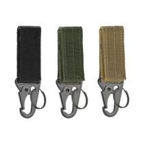 Mosquetão Tático 3 Peças Para Chaveiro EDC, Suporte De Chaves, Gancho Para Cinto De Mochila De