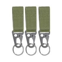 Mosquetão Tático De Nylon Com Fivela Para Cinto De Mochila EDC Molle, Clipe De Chaveiro Para