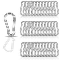 Mosquetões Spring Snap Hook YEAZHEN M4 60 unidades de aço galvanizado