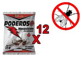 Mosquicida Isca para Mosca Granulado Vermelho 12x30gr Atrativo