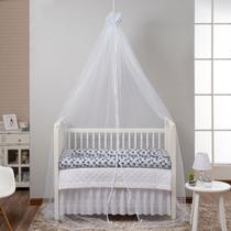 Mosquiteiro Acortinado Tule para Berço Bebê Tenda Teto