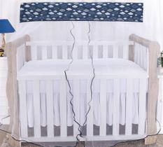 mosquiteiro avulso para berço americano nuvem marinho com 2 peças