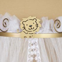 Mosquiteiro Berço Bebe Com Dossel Rei Leão Dourado Unisex