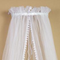 Mosquiteiro Berco Bebe Com Dossel Rococo Invertido Branco