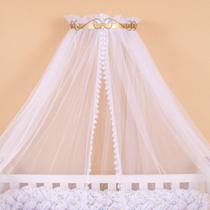 Mosquiteiro Berco Bebe Com Dossel Rococo Lateral Dourado