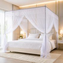 Mosquiteiro Casal Queen Com Armação Palácio Premium 160x200 Mosquiteiro Casal Queen Com Armação Palácio Premium 160x200
