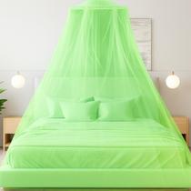Mosquiteiro Cortinado Gigante De Cama Casal, King Queen Verde