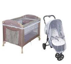 Mosquiteiro De Carrinho e Cercadinho Branco Detalhes em Renda Batistela Baby - 1 peça 1,00m x 1,45m