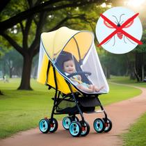 Mosquiteiro de Carrinho Universal em Tule Importado Proteção com Elegância Leve e Resistente Encaixe Fácil