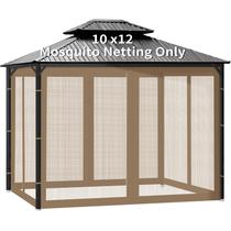 Mosquiteiro de reposição para gazebo 10' x 12' cáqui