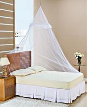 Mosquiteiro de teto com aro para cama casal padrão - PT - Perimetral Textil