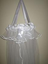 Mosquiteiro de Teto para Berço de Viés Branco