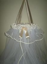 Mosquiteiro de Teto para Berço de Viés Marfim