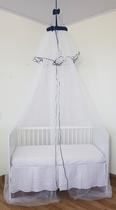 Mosquiteiro De Teto Tenda Cortinado Para Berço Tulle Azul Marinho Mosquiteiro De Teto Tenda Cortinado Para Berço Tulle Azul Marinho