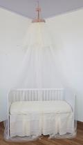 Mosquiteiro De Teto Tenda Cortinado Para Berço Tulle Rosê Nude