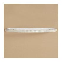 Mosquiteiro de Voil Berco Com Dossel Branco Perolas e Stras
