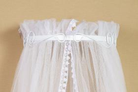 Mosquiteiro de Voil de Berço Dossel Rococo Invertido Branco Mosquiteiro de Voil de Berço Dossel Rococo Invertido Branco