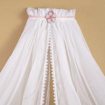 Mosquiteiro de Voil Dossel de Parede Flor Rosa Perola Rosa Mosquiteiro de Voil Dossel de Parede Flor Rosa Perola Rosa