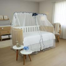 Mosquiteiro para Bebê Berço Americano Nacional Tela Rede de Fita 01 Peça